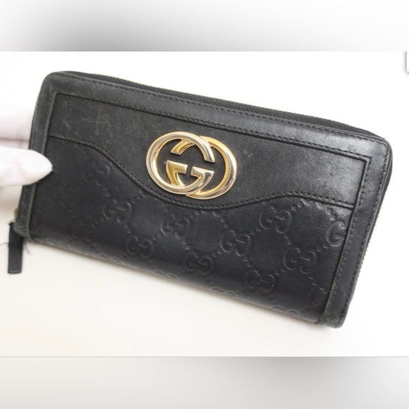 Gucci Guccissima GG Leather Zippy Big Wallet/Dust Cover included - Picture 5 of 16